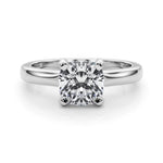 Cushion Solitaire Lab Grown Diamond Engagement Ring - VS1 D/E/F | 14K & 18K Gold | 14K Rose Gold | Cushion Lab Diamond | Picasso Gold & Diamond Chicago