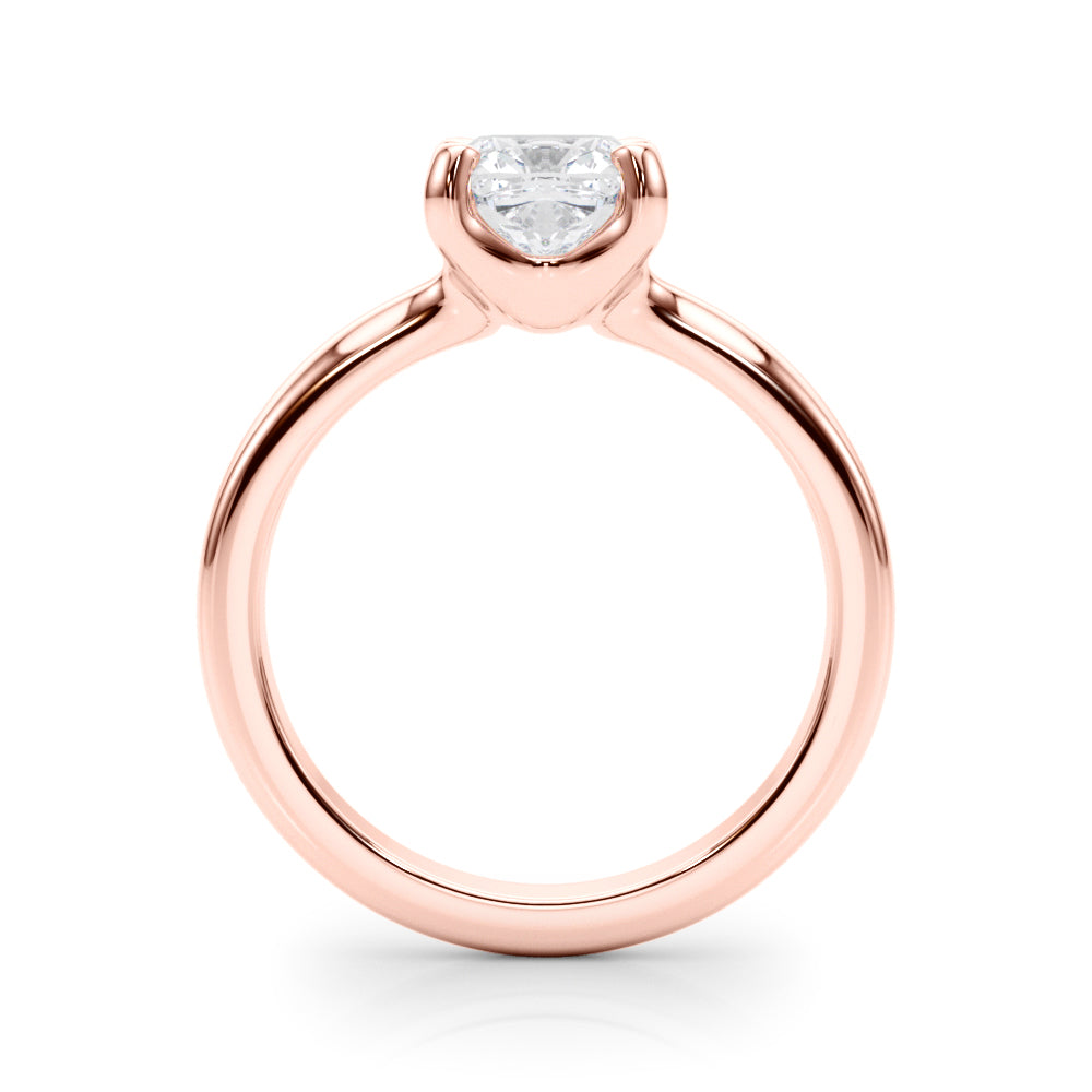 Cushion Solitaire Lab Grown Diamond Engagement Ring - VS1 D/E/F | 14K & 18K Gold | 14K Rose Gold | Cushion Lab Diamond | Picasso Gold & Diamond Chicago