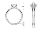 Cushion Solitaire Lab Grown Diamond Engagement Ring - VS1 D/E/F | 14K & 18K Gold | 18K White Gold | Cushion Lab Diamond | Picasso Gold & Diamond Chicago