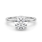 Round Hidden Halo Lab Grown Diamond Engagement Ring - VS1 D/E/F | 14K & 18K Gold | 14K Rose Gold | Round Lab Diamond | Picasso Gold & Diamond Chicago