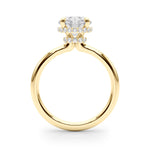 Round Hidden Halo Lab Grown Diamond Engagement Ring - VS1 D/E/F | 14K & 18K Gold | 14K Rose Gold | Round Lab Diamond | Picasso Gold & Diamond Chicago
