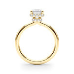 Emerald Cut Hidden Halo Lab Grown Diamond Engagement Ring - VS1 D/E/F | 14K & 18K Gold | 14K Rose Gold | Emerald Cut Lab Diamond | Picasso Gold & Diamond Chicago