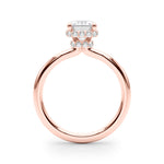 Emerald Cut Hidden Halo Lab Grown Diamond Engagement Ring - VS1 D/E/F | 14K & 18K Gold | 14K Rose Gold | Emerald Cut Lab Diamond | Picasso Gold & Diamond Chicago