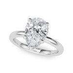 Pear Hidden Halo Lab Grown Diamond Engagement Ring - VS1 D/E/F | 14K & 18K Gold | 14K White Gold | Pear Lab Diamond | Picasso Gold & Diamond Chicago