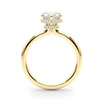 Pear Hidden Halo Lab Grown Diamond Engagement Ring - VS1 D/E/F | 14K & 18K Gold | 14K Rose Gold | Pear Lab Diamond | Picasso Gold & Diamond Chicago