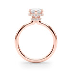 Pear Hidden Halo Lab Grown Diamond Engagement Ring - VS1 D/E/F | 14K & 18K Gold | 14K Rose Gold | Pear Lab Diamond | Picasso Gold & Diamond Chicago