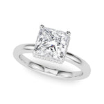 Princess Cut Hidden Halo Lab Grown Diamond Engagement Ring - VS1 D/E/F | 14K & 18K Gold | 14K White Gold | Princess Cut Lab Diamond | Picasso Gold & Diamond Chicago