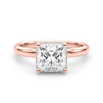 Princess Cut Hidden Halo Lab Grown Diamond Engagement Ring - VS1 D/E/F | 14K & 18K Gold | 14K Yellow Gold | Princess Cut Lab Diamond | Picasso Gold & Diamond Chicago