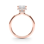 Princess Cut Hidden Halo Lab Grown Diamond Engagement Ring - VS1 D/E/F | 14K & 18K Gold | 14K Rose Gold | Princess Cut Lab Diamond | Picasso Gold & Diamond Chicago