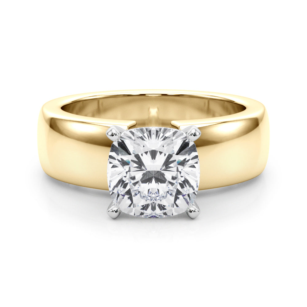 Round Solitaire Lab Grown Diamond Engagement Ring - VS1 D/E/F | 14K & 18K Gold | Platinum | Round Lab Diamond | Picasso Gold & Diamond Chicago