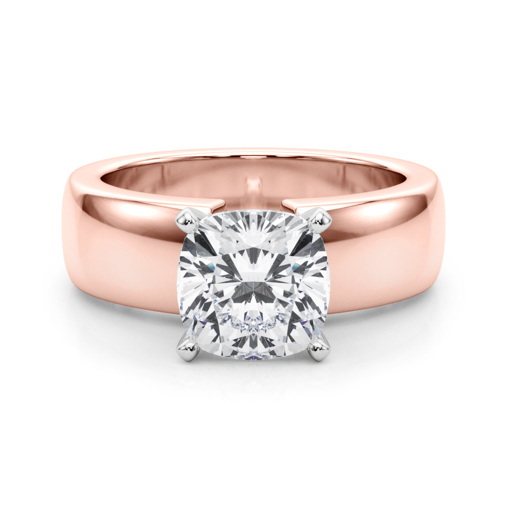 Round Solitaire Lab Grown Diamond Engagement Ring - VS1 D/E/F | 14K & 18K Gold | Platinum | Round Lab Diamond | Picasso Gold & Diamond Chicago