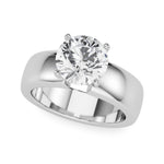 Round Solitaire Lab Grown Diamond Engagement Ring - VS1 D/E/F | 14K & 18K Gold | 14K White Gold | Round Lab Diamond | Picasso Gold & Diamond Chicago