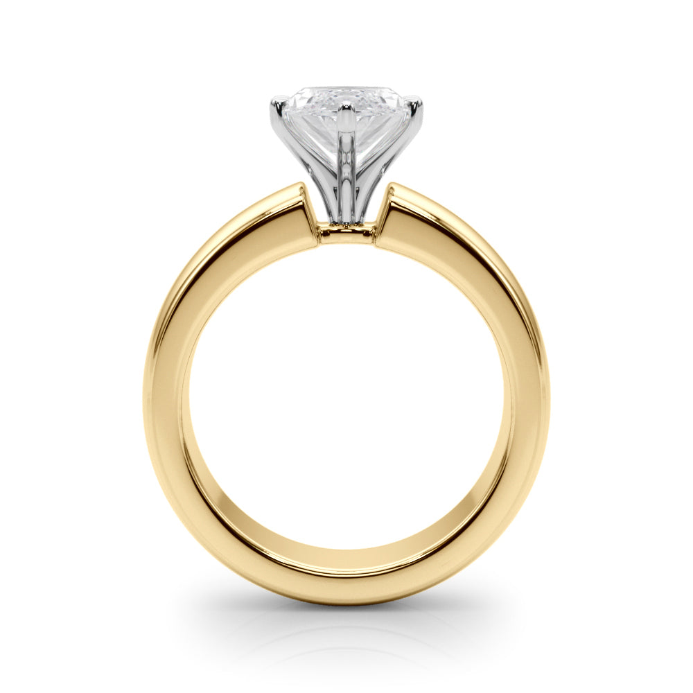 Round Solitaire Lab Grown Diamond Engagement Ring - VS1 D/E/F | 14K & 18K Gold | 18K White Gold | Round Lab Diamond | Picasso Gold & Diamond Chicago