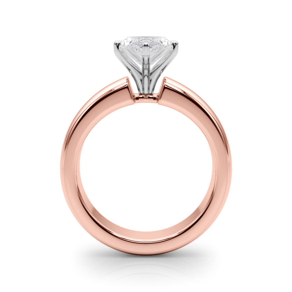 Round Solitaire Lab Grown Diamond Engagement Ring - VS1 D/E/F | 14K & 18K Gold | Platinum | Round Lab Diamond | Picasso Gold & Diamond Chicago