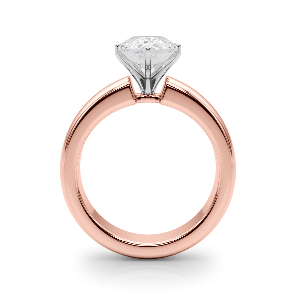 Round Solitaire Lab Grown Diamond Engagement Ring - VS1 D/E/F | 14K & 18K Gold | 18K Rose Gold | Round Lab Diamond | Picasso Gold & Diamond Chicago