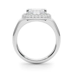 Emerald Cut Halo Lab Grown Diamond Engagement Ring - VS1 D/E/F | 14K & 18K Gold | 14K Rose Gold | Emerald Cut Lab Diamond | Picasso Gold & Diamond Chicago