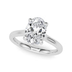 Oval Hidden Halo Lab Grown Diamond Engagement Ring - VS1 D/E/F | 14K & 18K Gold | 14K White Gold | Oval Lab Diamond | Picasso Gold & Diamond Chicago