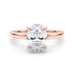 Oval Hidden Halo Lab Grown Diamond Engagement Ring - VS1 D/E/F | 14K & 18K Gold | 14K Yellow Gold | Oval Lab Diamond | Picasso Gold & Diamond Chicago