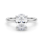 Oval Hidden Halo Lab Grown Diamond Engagement Ring - VS1 D/E/F | 14K & 18K Gold | 14K Rose Gold | Oval Lab Diamond | Picasso Gold & Diamond Chicago