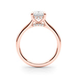 Oval Hidden Halo Lab Grown Diamond Engagement Ring - VS1 D/E/F | 14K & 18K Gold | 14K Rose Gold | Oval Lab Diamond | Picasso Gold & Diamond Chicago