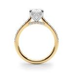 Oval Hidden Halo Lab Grown Diamond Engagement Ring - VS1 D/E/F | 14K & 18K Gold | 14K Rose Gold | Oval Lab Diamond | Picasso Gold & Diamond Chicago