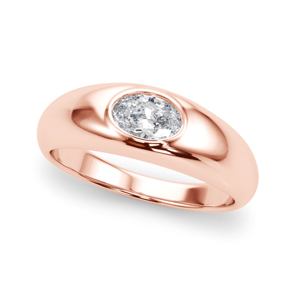 Oval Solitaire Lab Grown Diamond Engagement Ring - VS1 D/E/F | 14K & 18K Gold | 14K White Gold | Oval Lab Diamond | Picasso Gold & Diamond Chicago