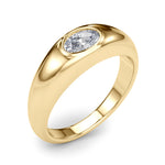 Oval Solitaire Lab Grown Diamond Engagement Ring - VS1 D/E/F | 14K & 18K Gold | 14K White Gold | Oval Lab Diamond | Picasso Gold & Diamond Chicago