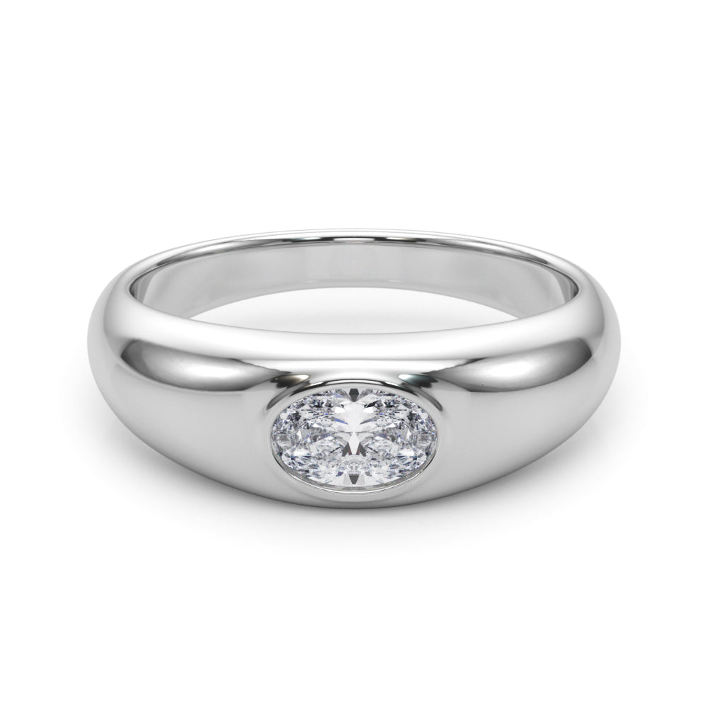 Oval Solitaire Lab Grown Diamond Engagement Ring - VS1 D/E/F | 14K & 18K Gold | 14K Rose Gold | Oval Lab Diamond | Picasso Gold & Diamond Chicago