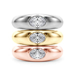 Oval Solitaire Lab Grown Diamond Engagement Ring - VS1 D/E/F | 14K & 18K Gold | 18K White Gold | Oval Lab Diamond | Picasso Gold & Diamond Chicago
