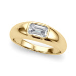 Emerald Cut Solitaire Lab Grown Diamond Engagement Ring - VS1 D/E/F | 14K & 18K Gold | 14K White Gold | Emerald Cut Lab Diamond | Picasso Gold & Diamond Chicago