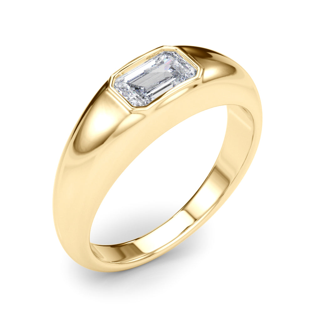 Emerald Cut Solitaire Lab Grown Diamond Engagement Ring - VS1 D/E/F | 14K & 18K Gold | 14K White Gold | Emerald Cut Lab Diamond | Picasso Gold & Diamond Chicago