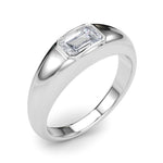 Emerald Cut Solitaire Lab Grown Diamond Engagement Ring - VS1 D/E/F | 14K & 18K Gold | 14K Yellow Gold | Emerald Cut Lab Diamond | Picasso Gold & Diamond Chicago