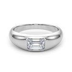 Emerald Cut Solitaire Lab Grown Diamond Engagement Ring - VS1 D/E/F | 14K & 18K Gold | 14K Rose Gold | Emerald Cut Lab Diamond | Picasso Gold & Diamond Chicago