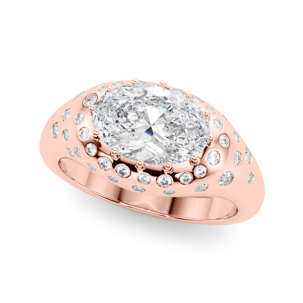 Oval Classic Lab Grown Diamond Engagement Ring - VS1 D/E/F | 14K & 18K Gold | 14K White Gold | Oval Lab Diamond | Picasso Gold & Diamond Chicago