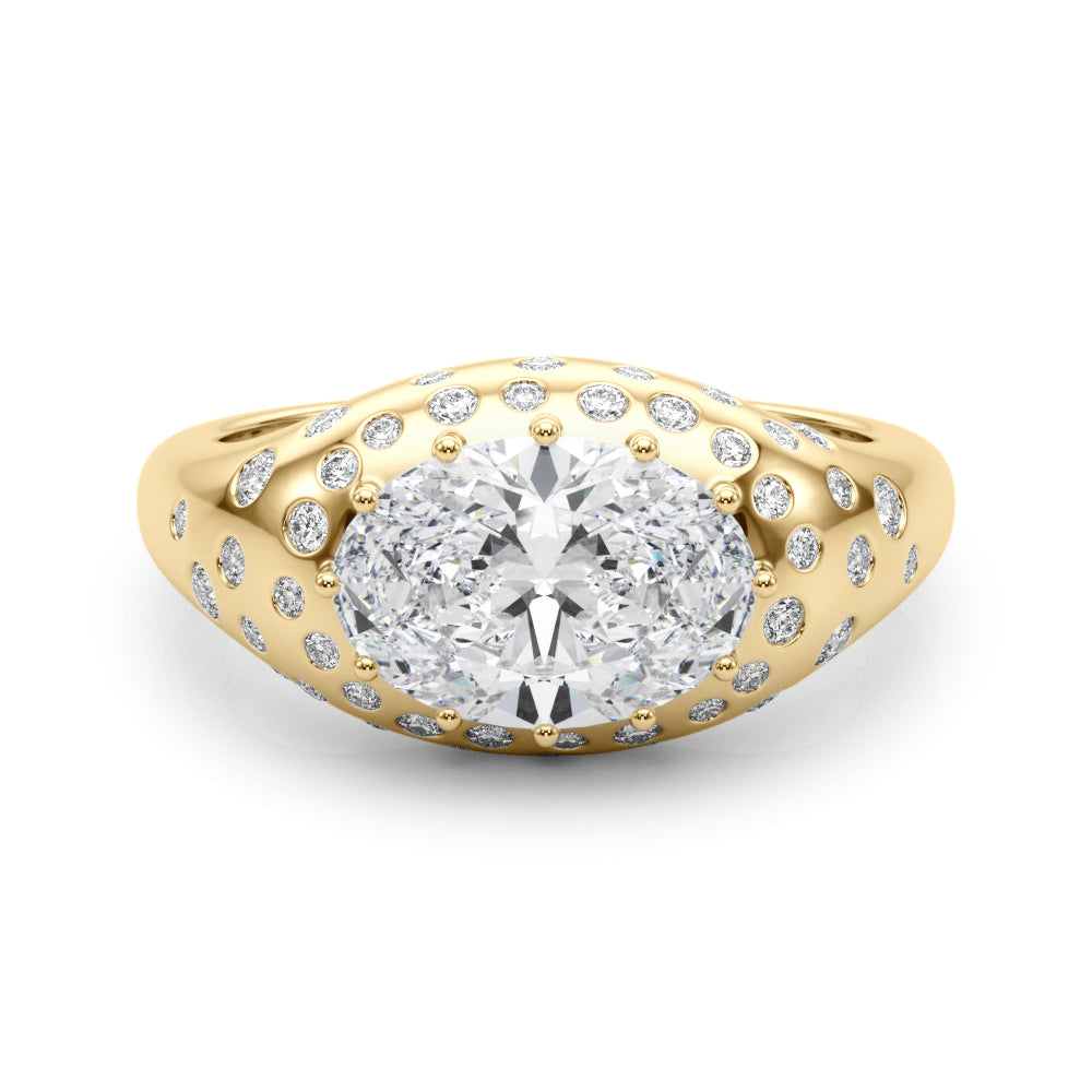 Oval Classic Lab Grown Diamond Engagement Ring - VS1 D/E/F | 14K & 18K Gold | 18K White Gold | Oval Lab Diamond | Picasso Gold & Diamond Chicago