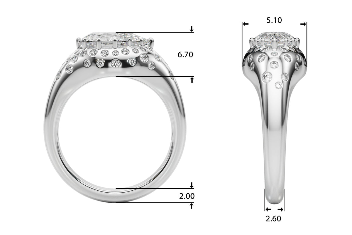Oval Classic Lab Grown Diamond Engagement Ring - VS1 D/E/F | 14K & 18K Gold | 18K Yellow Gold | Oval Lab Diamond | Picasso Gold & Diamond Chicago