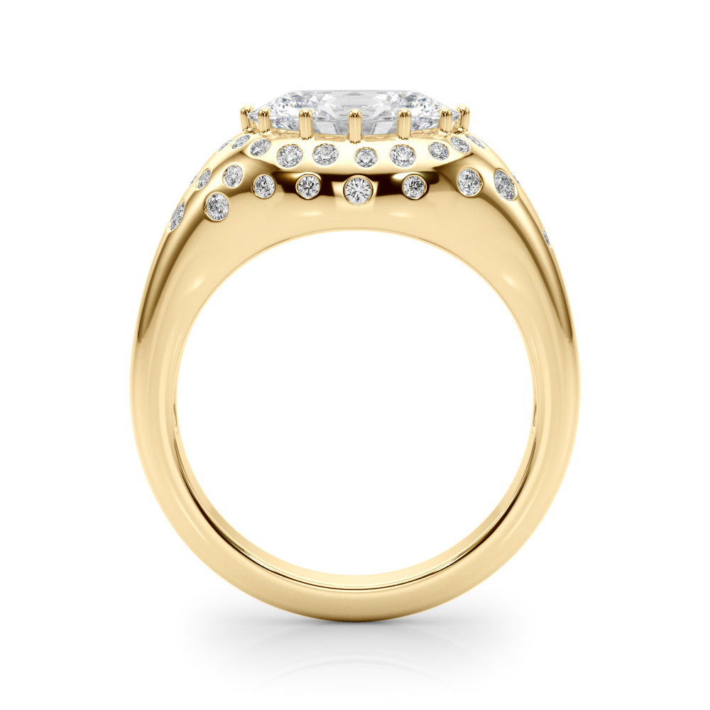 Oval Classic Lab Grown Diamond Engagement Ring - VS1 D/E/F | 14K & 18K Gold | 18K Rose Gold | Oval Lab Diamond | Picasso Gold & Diamond Chicago