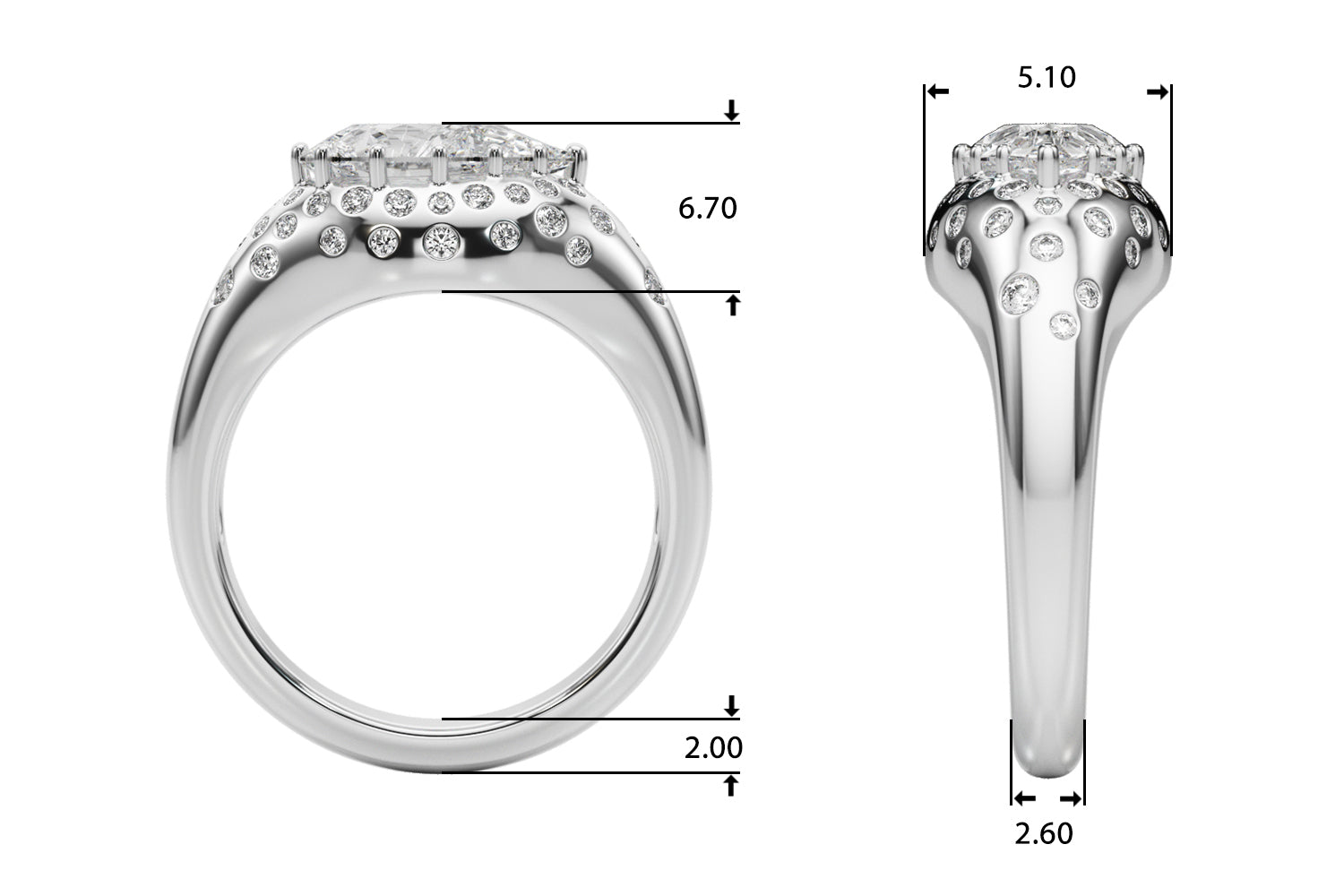 Oval Classic Lab Grown Diamond Engagement Ring - VS1 D/E/F | 14K & 18K Gold | Platinum | Oval Lab Diamond | Picasso Gold & Diamond Chicago