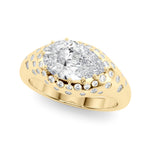 Pear Classic Lab Grown Diamond Engagement Ring - VS1 D/E/F | 14K & 18K Gold | 14K Yellow Gold | Pear Lab Diamond | Picasso Gold & Diamond Chicago