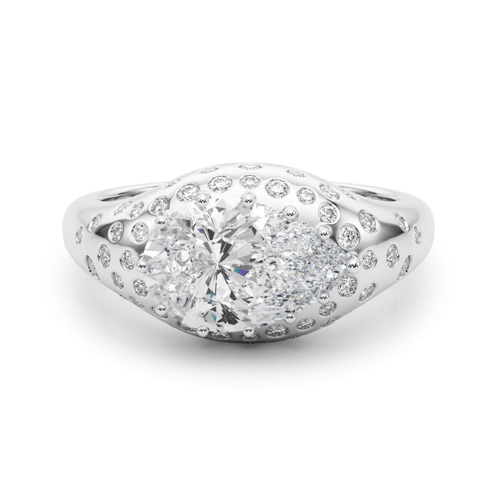 Pear Classic Lab Grown Diamond Engagement Ring - VS1 D/E/F | 14K & 18K Gold | 18K White Gold | Pear Lab Diamond | Picasso Gold & Diamond Chicago