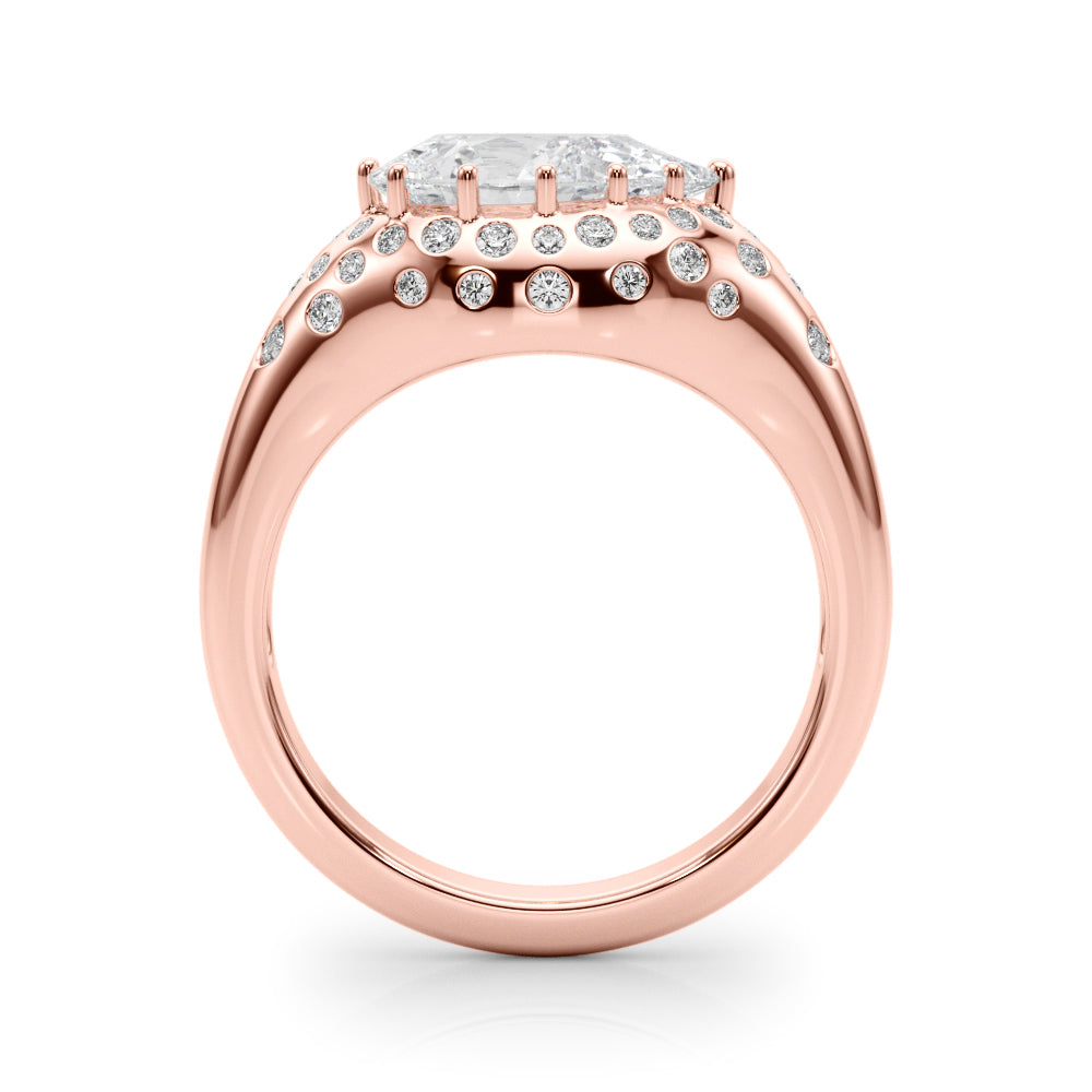 Pear Classic Lab Grown Diamond Engagement Ring - VS1 D/E/F | 14K & 18K Gold | 18K Yellow Gold | Pear Lab Diamond | Picasso Gold & Diamond Chicago