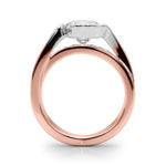 Round Bypass Lab Grown Diamond Engagement Ring - VS1 D/E/F | 14K & 18K Gold | 14K Rose Gold | Round Lab Diamond | Picasso Gold & Diamond Chicago