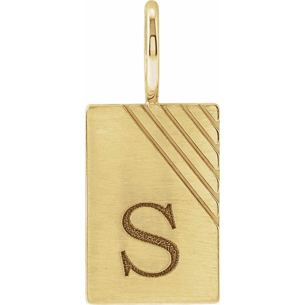 14K Gold Engravable Dog Tag - Picasso Gold & Diamond Jewelry