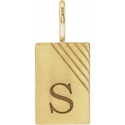 14K Gold Engravable Dog Tag - Picasso Gold & Diamond Jewelry