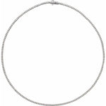 Timeless Brilliance: 14K White 5 3/4 CTW Natural Diamond 16" Necklace - Picasso Gold & Diamond Jewelry