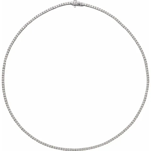 Timeless Brilliance: 14K White 5 3/4 CTW Natural Diamond 16" Necklace - Picasso Gold & Diamond Jewelry