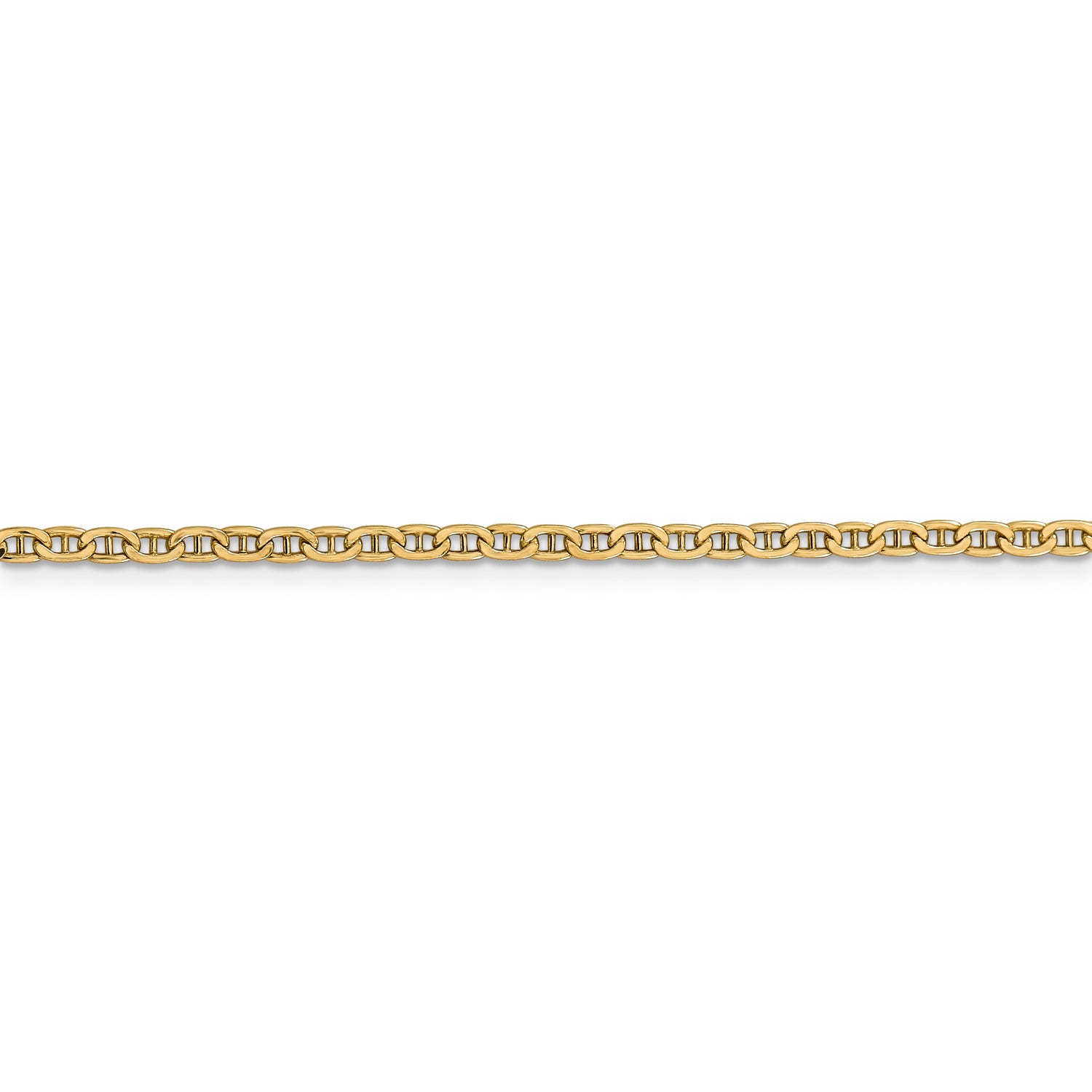 14k 2.4mm Semi-Solid Anchor Chain
