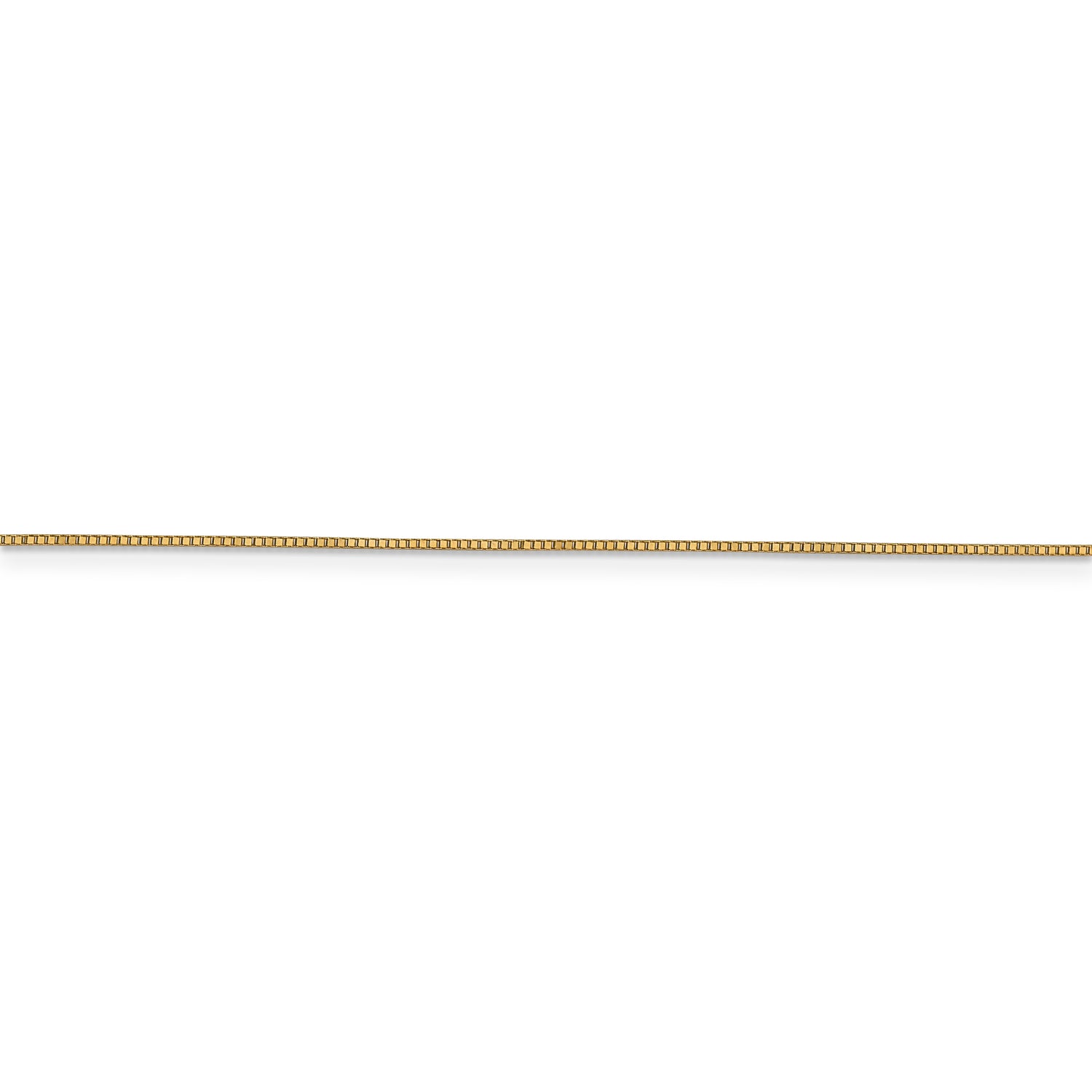 14k .7mm Box with Lobster Clasp Chain
