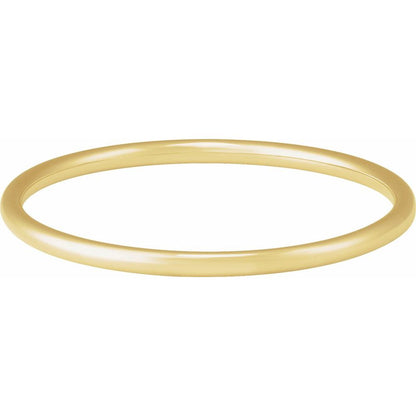 14K Yellow 4 mm Bangle 7 1/2" Bracelet