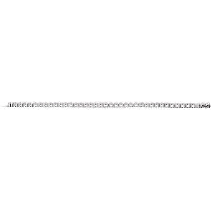 14K White Gold 10 CTW Lab-Grown Diamond Line Bracelet - 7